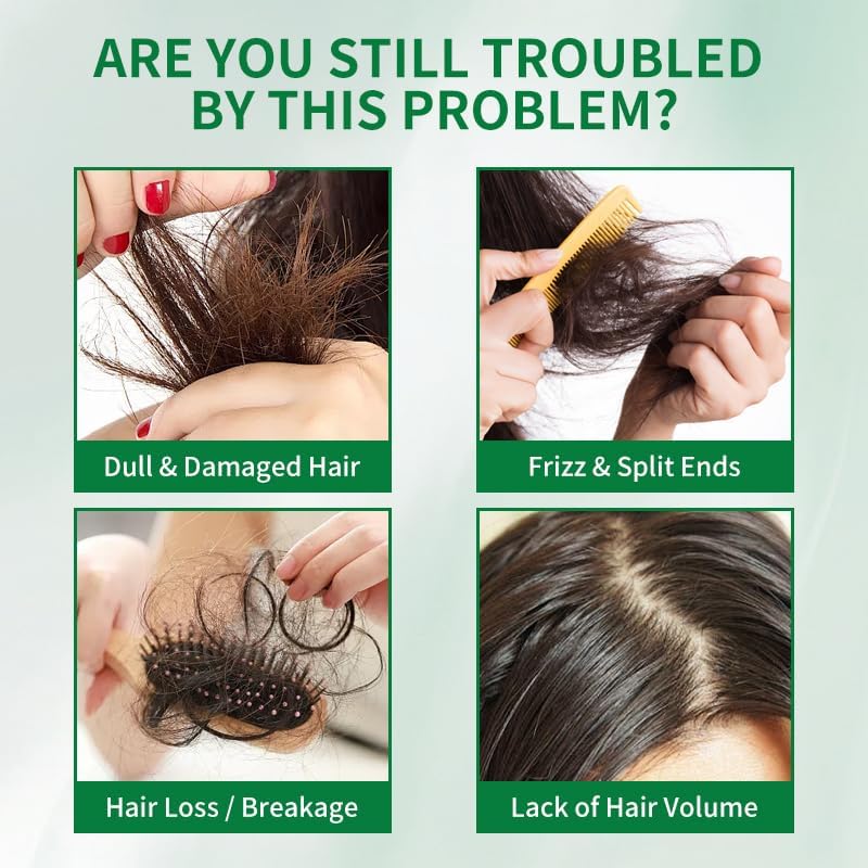 Hair Growth Serum Roll On - Biotin, Saw Palmetto & Caffeine for Hair Regrowth, Fermented Rice Water & Rosemary Extract Nourishes Sensitive Scalp, Anti Hair Loss for Men Women, 30ml