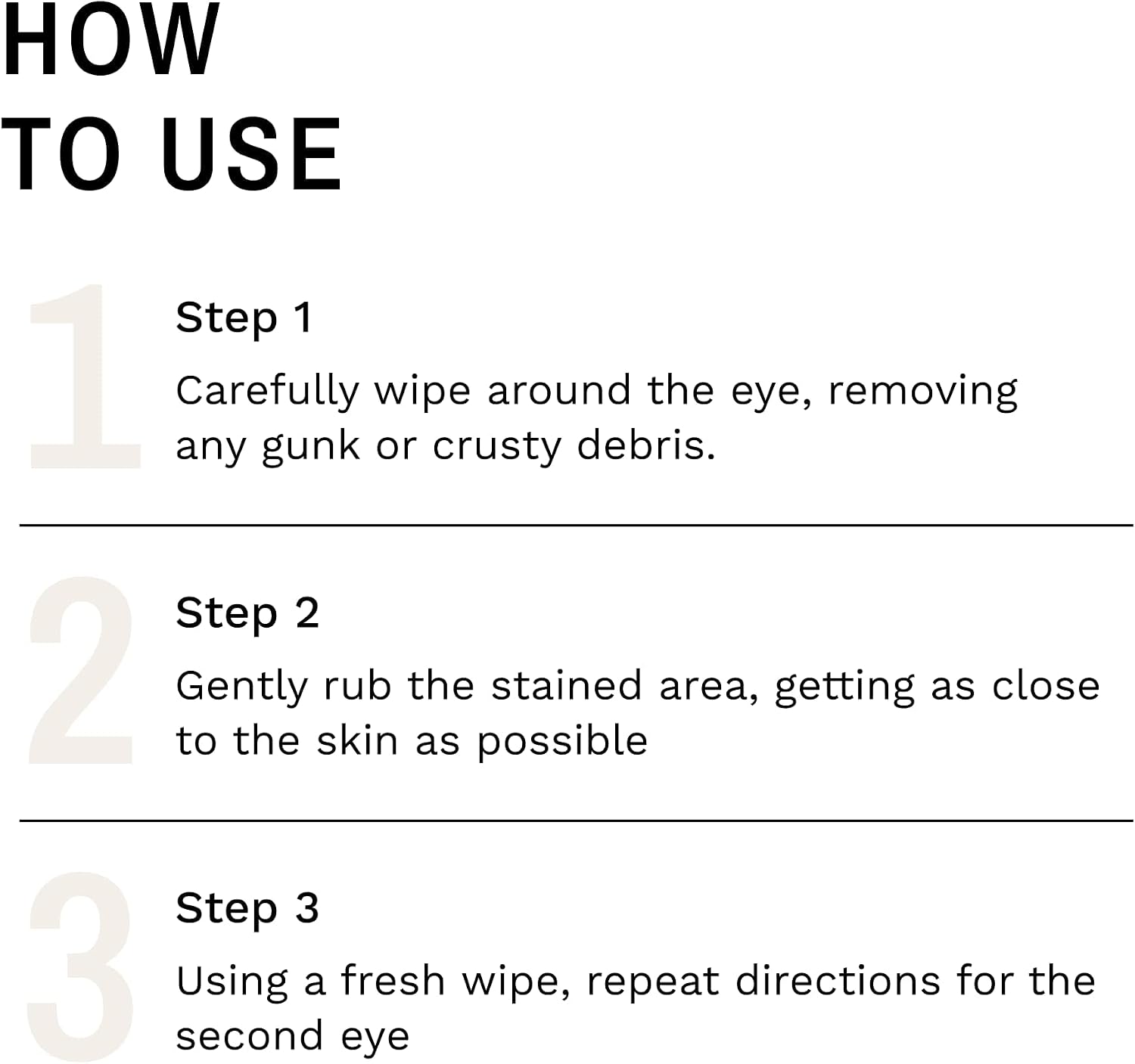 Eye Envy Tear Stain Wipes for Cats. Textured to Gently Clean Tear Stains. Natural Formula.
