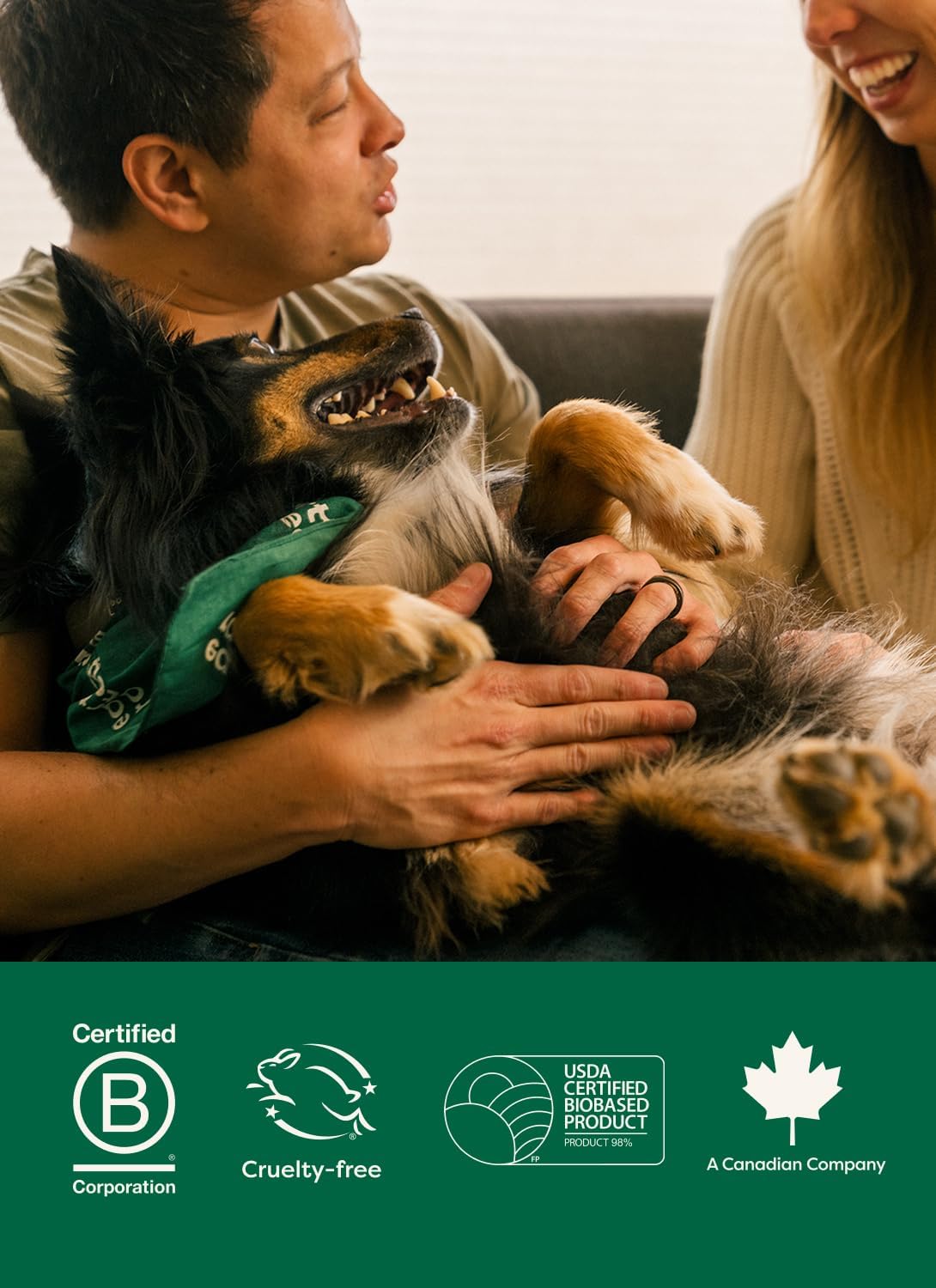 3-in-1 Dog Wipes for Paws & Butt, Deodorizing, White Tea & Basil 100ct