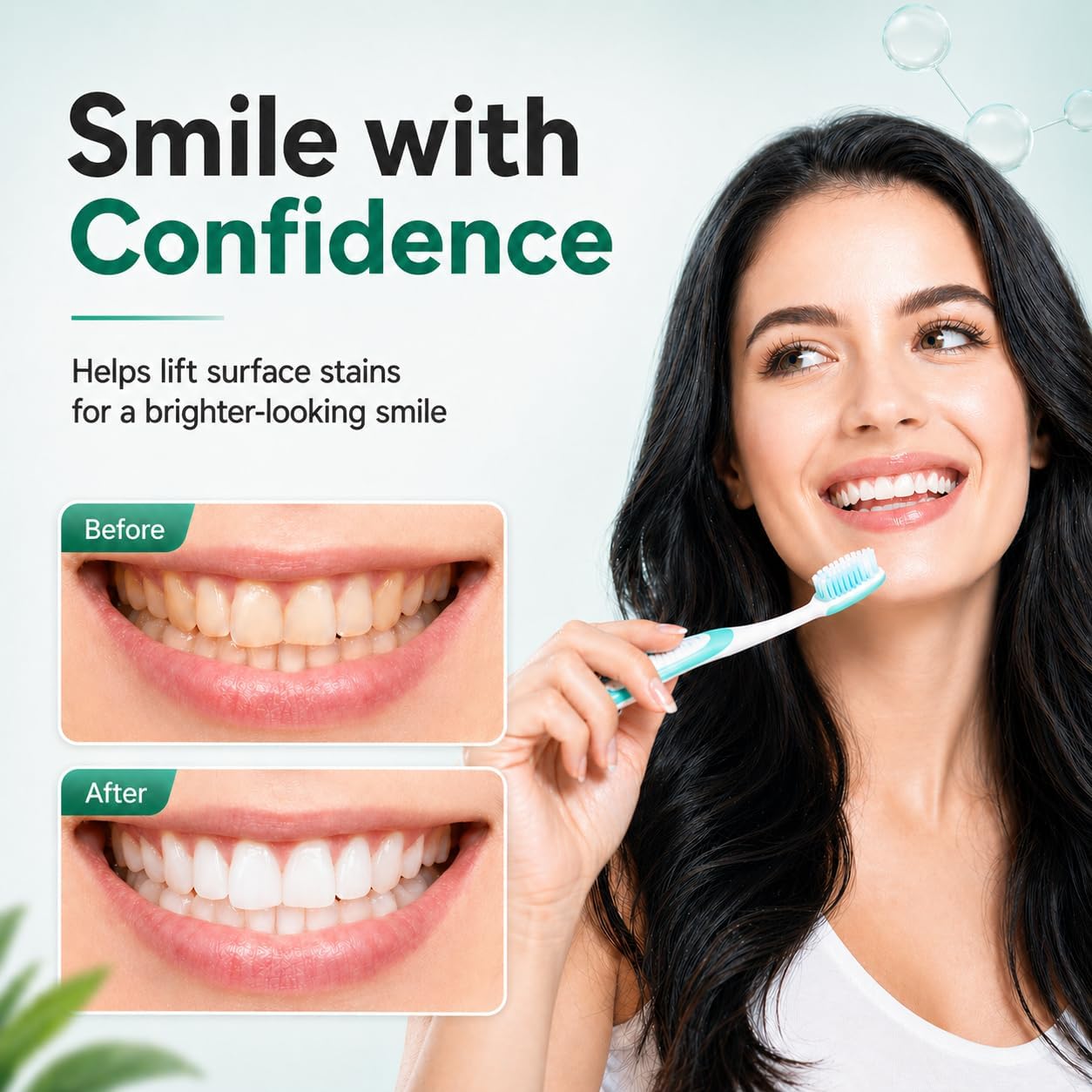 10% Nano Hydroxyapatite Toothpaste, Fluoride Free Toothpaste for Sensitive Teeth, Helps Strengthen Enamel, Freshens Breath, Daily Remineralizing Toothpaste for Adults, 2 Pack