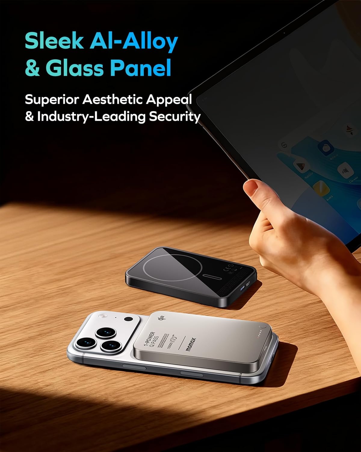 MOMAX Qi2 Magnetic Power Bank, 10000mAh Everyday Portable Charger