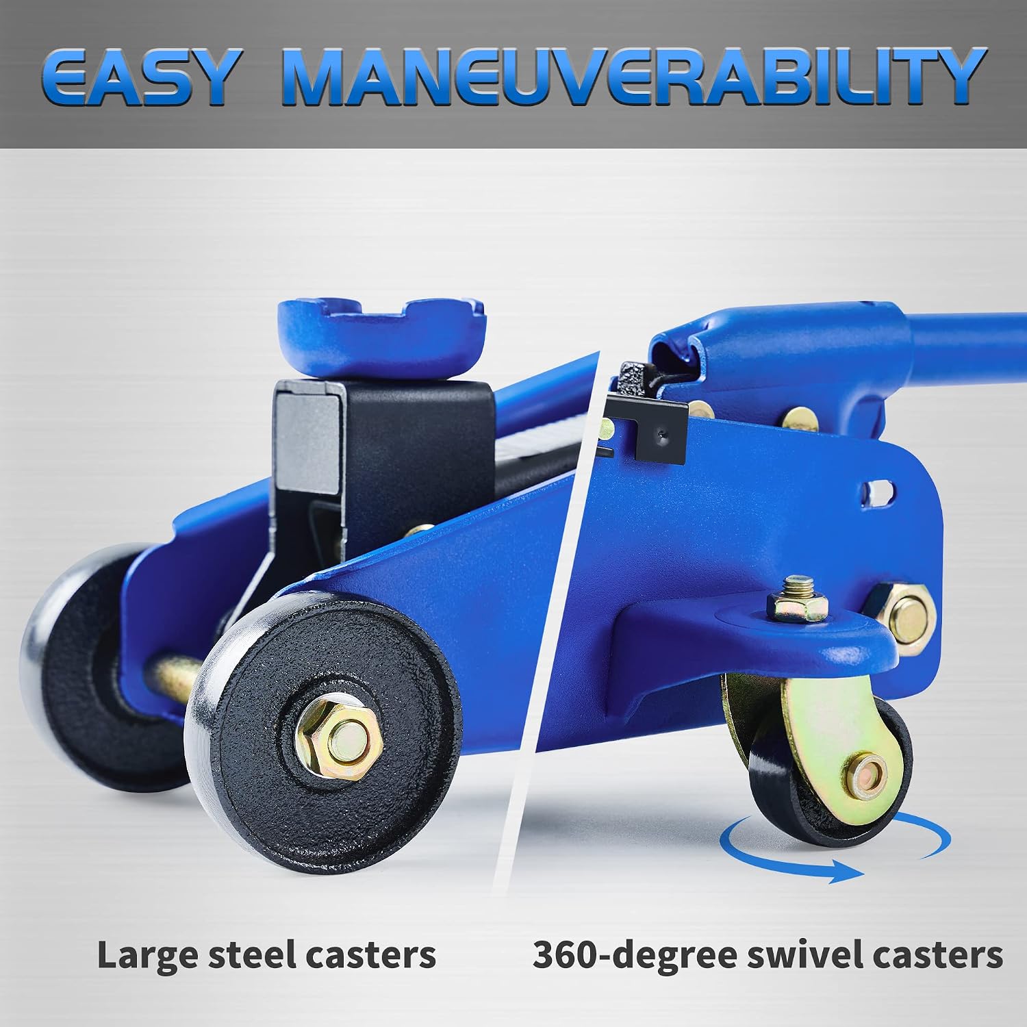 TONDA Floor Jack, 3,800 lb Hydraulic Car Jack, 4.9"-11.8", Blue