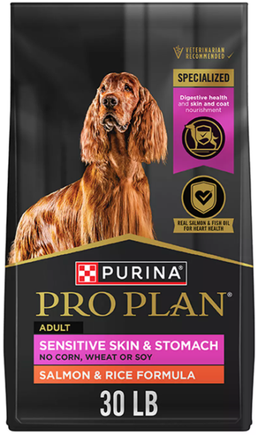 Purina® Pro Plan Sensitive Skin & Stomach Adult Dry Dog Food - Salmon & Rice, No Corn, Wheat or Soy