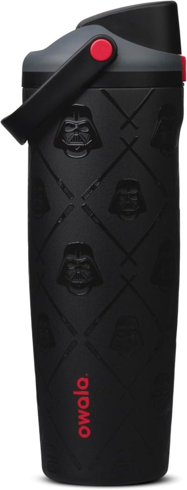 Owala Star Wars FreeSip Sway Insulated Stainless Steel Water Bottle with Two-Way Spout, Built-In Straw and Bucket Handle, Made for Travel, School, and Sports, 30oz, BPA Free, Leak Proof, Darth Vader