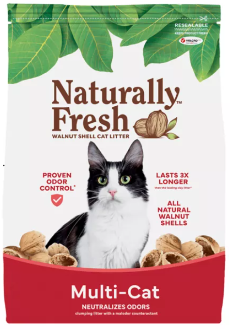 Naturally Fresh™ Multi-Cat Walnut Cat Litter - Natural