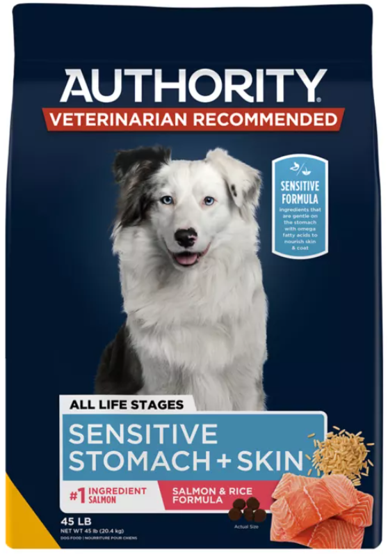 Authority® Sensitive Stomach & Skin All Life Stages Dry Dog Food - Salmon & Rice